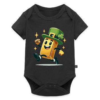 Gold Trader Forex Trader XAUUSD Trader - Baby Premium Kurzarmbody - Schwarz - Vorne