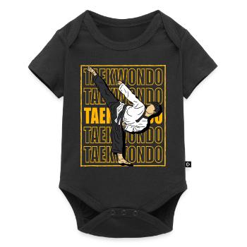 Taekwondo - Body à manches courtes Premium Bébé - noir - Devant