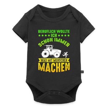 Professionally, I've always wanted something with people - Baby Premium short-sleeve bodysuit - black - Front