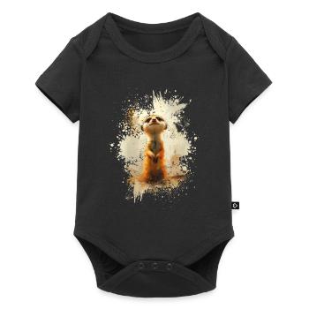 Meerkats and Cute Animals - Baby Premium short-sleeve bodysuit - black - Front