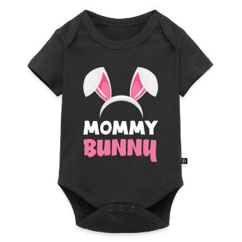 Mommy Bunny Easter Bunny Ears Easter - Baby Premium short-sleeve bodysuit - black - Front