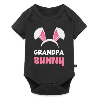Grandpa Bunny Easter Bunny Ears Easter - Baby Premium short-sleeve bodysuit - black - Front