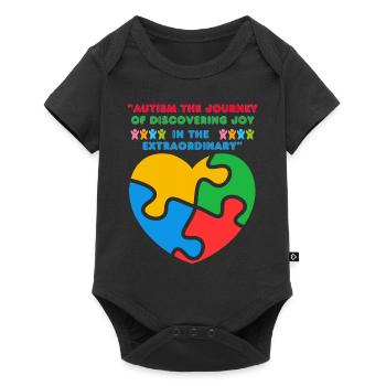 Autism - Baby Premium short-sleeve bodysuit - black - Front