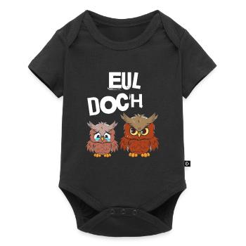 Eul Doch - Baby Premium Kurzarmbody - Schwarz - Vorne