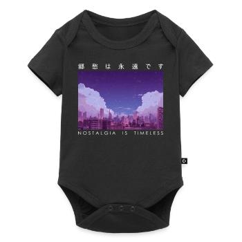 Nostalgia Is Timeless Retro Japanese Vintage Stree - Baby Premium Kurzarmbody - Schwarz - Vorne