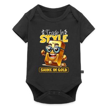 Gold Trader Forex Trader XAUUSD Trader - Baby Premium short-sleeve bodysuit - black - Front