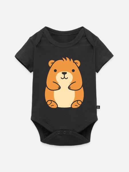 Capybara - Baby Premium Kurzarmbody - Schwarz