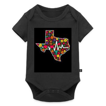 Texas Wildflowers Season Fields Flowers Texas - Baby Premium short-sleeve bodysuit - black - Front