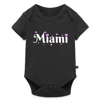 Miami, Floride, États-Unis - Body à manches courtes Premium Bébé - noir - Devant