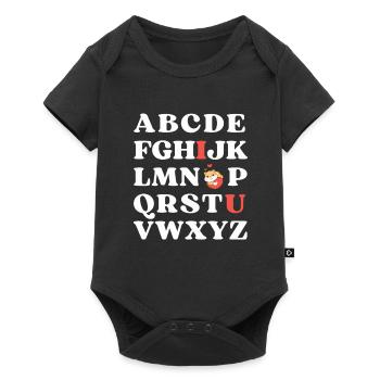 ABC I love you Kids Hamster Valentine's Day - Baby Premium short-sleeve bodysuit - black - Front