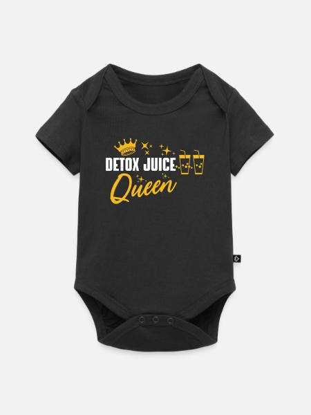 Detox Juice Queen - Baby Premium Kurzarmbody - Schwarz