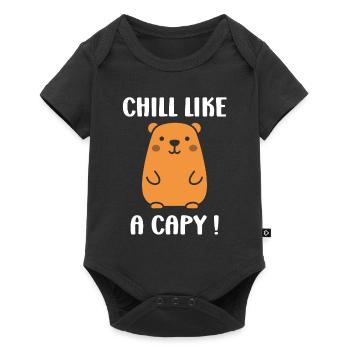 Humour Capybara - Body à manches courtes Premium Bébé - noir - Devant