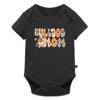 Bouledogue anglais Groovy Maman bouledogue anglais - Body à manches courtes Premium Bébé - noir - Devant