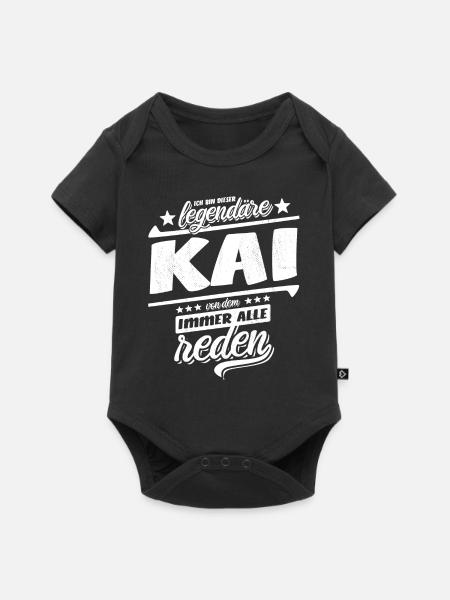 Ich bin dieser legendäre Kai von dem alle reden - Baby Premium Kurzarmbody - Schwarz
