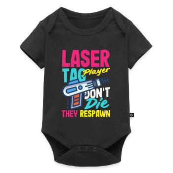 Laser tag d’intérieur tenue de fête laser tag - Body à manches courtes Premium Bébé - noir - Devant