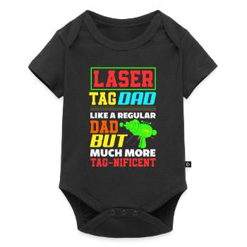 Laser tag d’intérieur tenue de fête laser tag - Body à manches courtes Premium Bébé - noir - Devant
