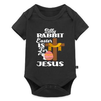 Easter Jesus - Baby Premium short-sleeve bodysuit - black - Front