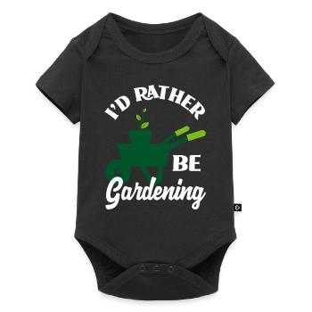 Garten - Baby Premium Kurzarmbody - Schwarz - Vorne