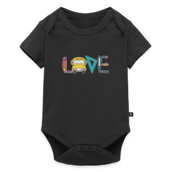 Busfahrer - Baby Premium Kurzarmbody - Schwarz - Vorne