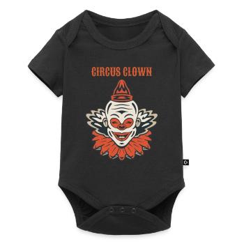 Circus Clown Funny Scary Creep Jester Spooky Joker - Baby Premium short-sleeve bodysuit - black - Front