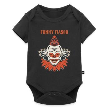 Circus Clown Funny Scary Creep Jester Spooky Joker - Baby Premium short-sleeve bodysuit - black - Front