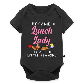 Ich wurde eine Lunch Lady aus all den kleinen Grün - Baby Premium Kurzarmbody - Schwarz - Vorne
