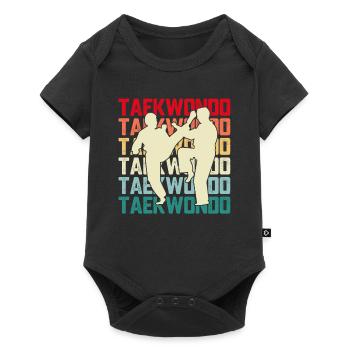 Taekwondo - Body à manches courtes Premium Bébé - noir - Devant