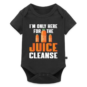 Funny Juice Cleanse Detox Chemise - Body à manches courtes Premium Bébé - noir - Devant