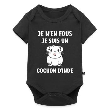 Humour cochon d'ine - Body à manches courtes Premium Bébé - noir - Devant