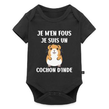 Humour cochon d'ine - Body à manches courtes Premium Bébé - noir - Devant