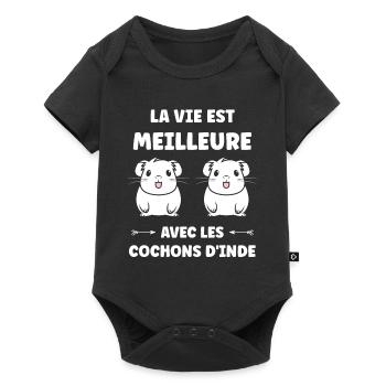 Humour cochon d'ine - Body à manches courtes Premium Bébé - noir - Devant