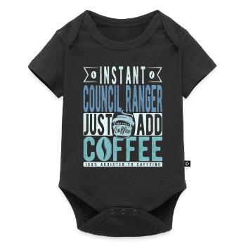 Instant Council Ranger Just Add Coffee - Baby Premium short-sleeve bodysuit - black - Front
