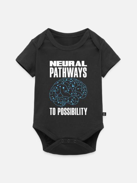 Unlock Your Brain's Potential Neuroplasticity - Baby Premium Kurzarmbody - Schwarz