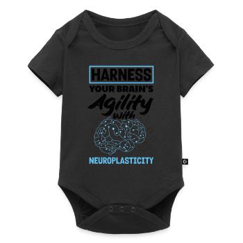 Unlock Your Brain's Potential Neuroplasticity - Baby Premium Kurzarmbody - Schwarz - Vorne