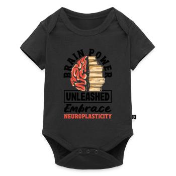 Unlock Your Brain's Potential Neuroplasticity - Baby Premium Kurzarmbody - Schwarz - Vorne