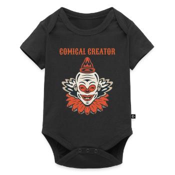 Circus Clown Funny Scary Creep Jester Spooky Joker - Baby Premium short-sleeve bodysuit - black - Front
