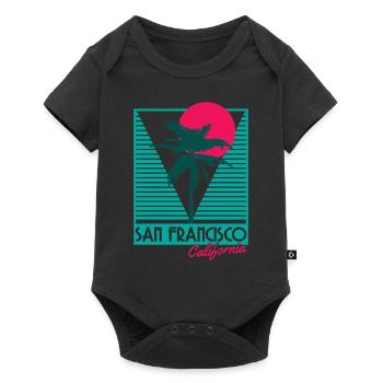 San Francisco California Souvenir - Baby Premium short-sleeve bodysuit - black - Front