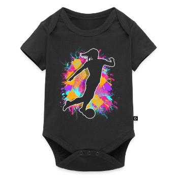 Women's Soccer Women's Soccer Women's Girls Soccer - Baby Premium short-sleeve bodysuit - black - Front