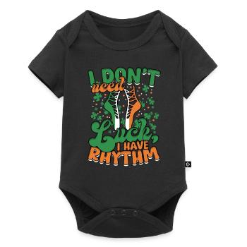 Danse irlandaise, je n'ai pas besoin de chance, j'ai du rythme - Body à manches courtes Premium Bébé - noir - Devant