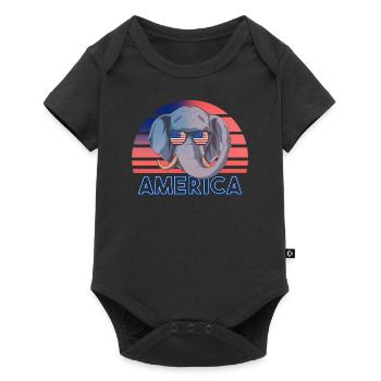 America - Baby Premium short-sleeve bodysuit - black - Front