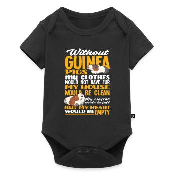 Guinea pig - Baby Premium short-sleeve bodysuit - black - Front
