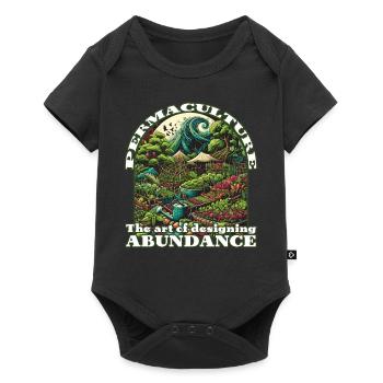 Permaculture Garden Food Forest Design - Baby Premium short-sleeve bodysuit - black - Front