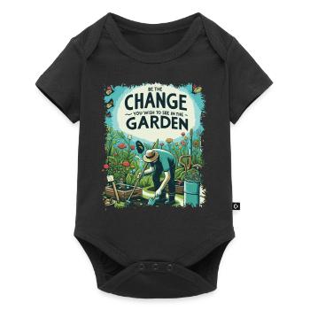 Be The Change Garden Gardening design - Baby Premium short-sleeve bodysuit - black - Front