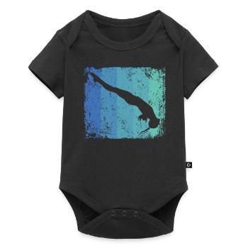 Plongeon, Saut artistique, Plongeon synchronisé - Body à manches courtes Premium Bébé - noir - Devant
