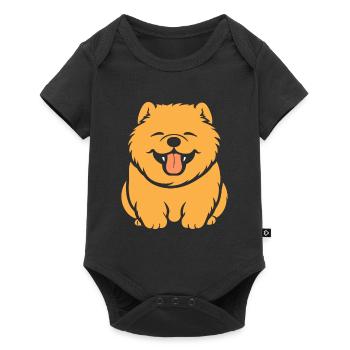Chow Chow Dog - Baby Premium short-sleeve bodysuit - black - Front