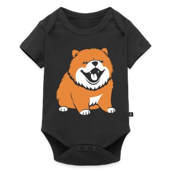 Chow Chow Dog - Baby Premium short-sleeve bodysuit - black - Front
