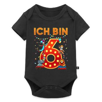 I'm 6 Sixth Circus Birthday Six Years - Baby Premium short-sleeve bodysuit - black - Front