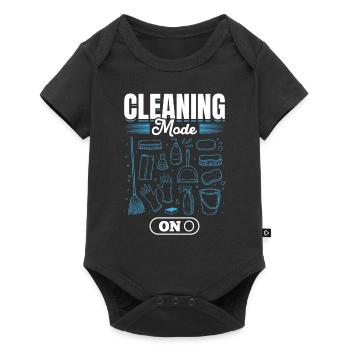 Cleaning Mode On - Janitor Housekeeper House Clean - Baby Premium short-sleeve bodysuit - black - Front