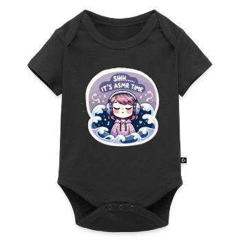 Asmr Whispering Asmr Enthusiast Mindfulness - Baby Premium short-sleeve bodysuit - black - Front