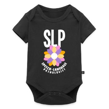 Speech therapist, speech therapist, speech therapist - Baby Premium short-sleeve bodysuit - black - Front